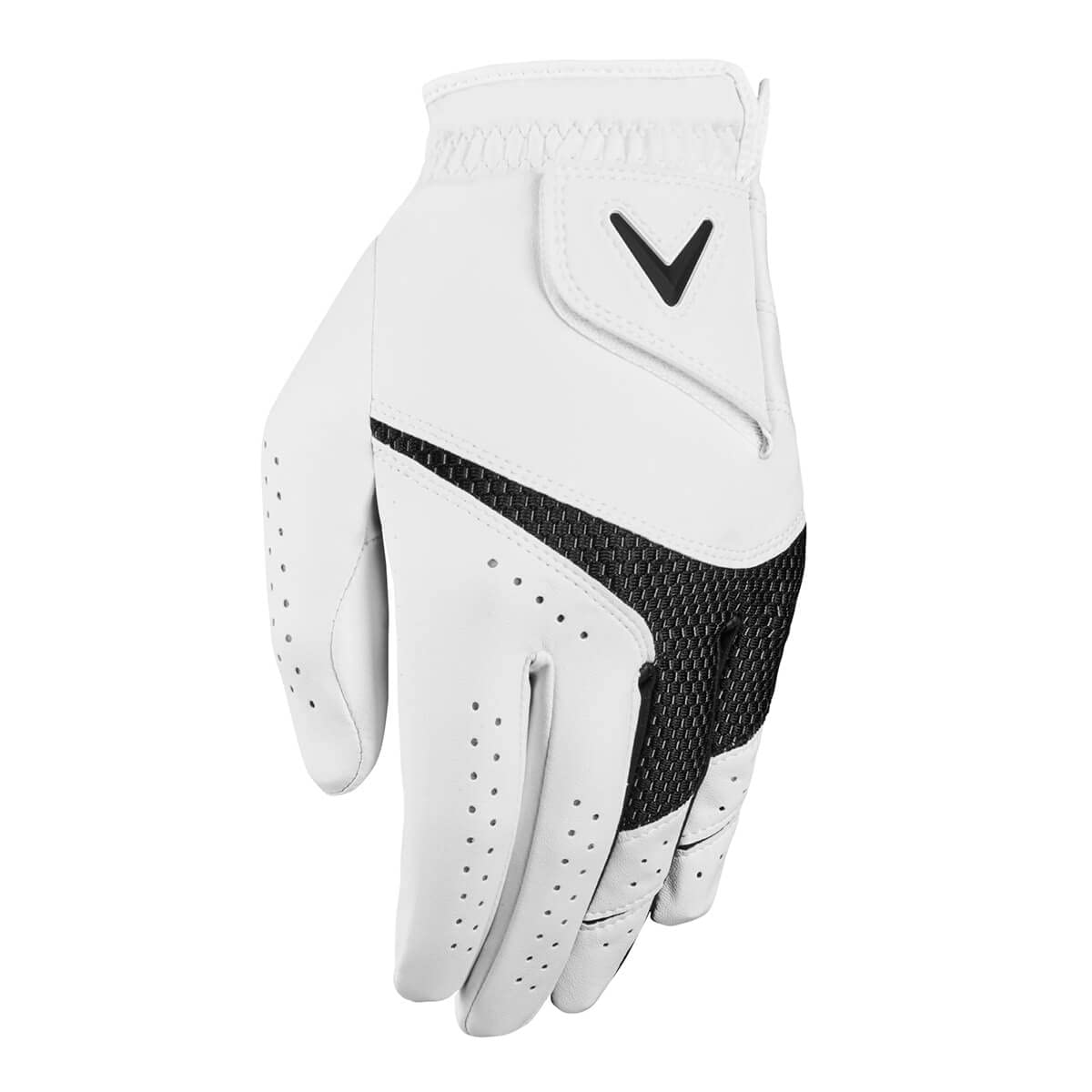 Callaway Golf Weather Spann Glove (Worn on Left Hand Standard Large White (2-Pack))