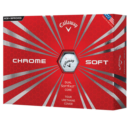 Callaway Chrome Soft Golf Balls Prior Generation (One Dozen) White