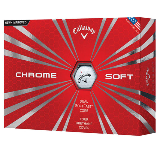 Callaway Chrome Soft Golf Balls Prior Generation (One Dozen) White